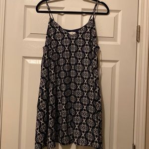 NWT navy dress with Aztec design